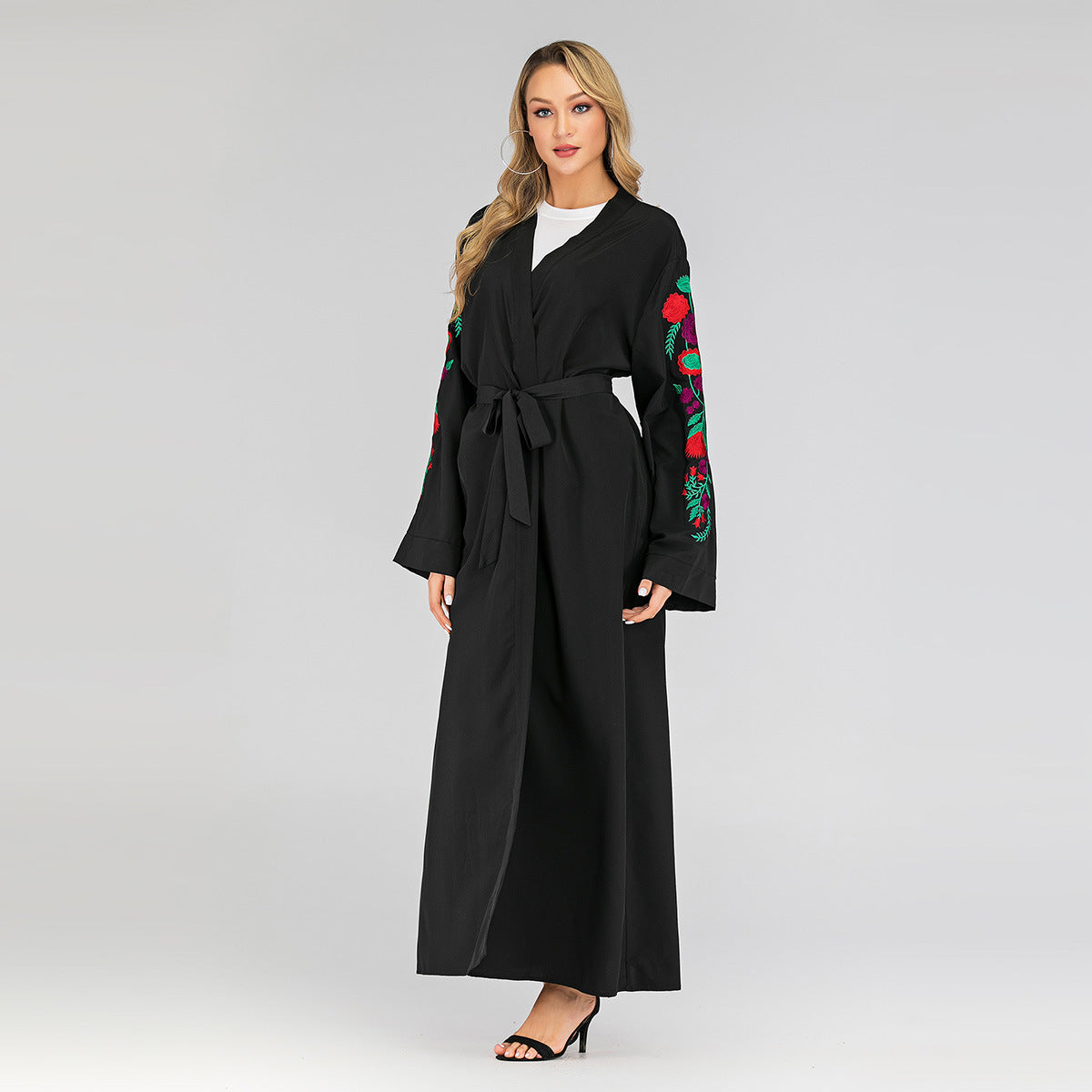 Luxury Embroidered Slim-Fit Cardigan – Premium Modest Elegance for Women