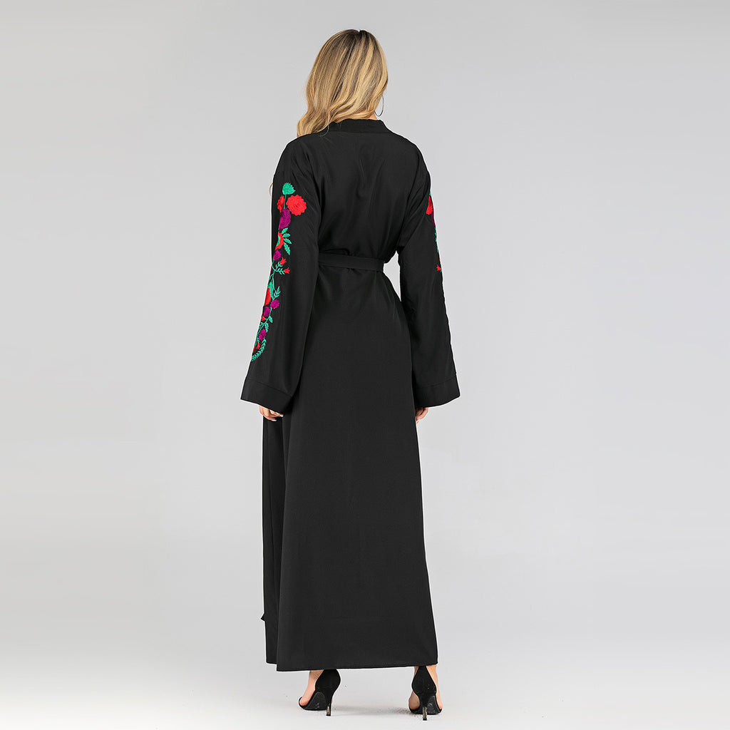 Luxury Embroidered Slim-Fit Cardigan – Premium Modest Elegance for Women