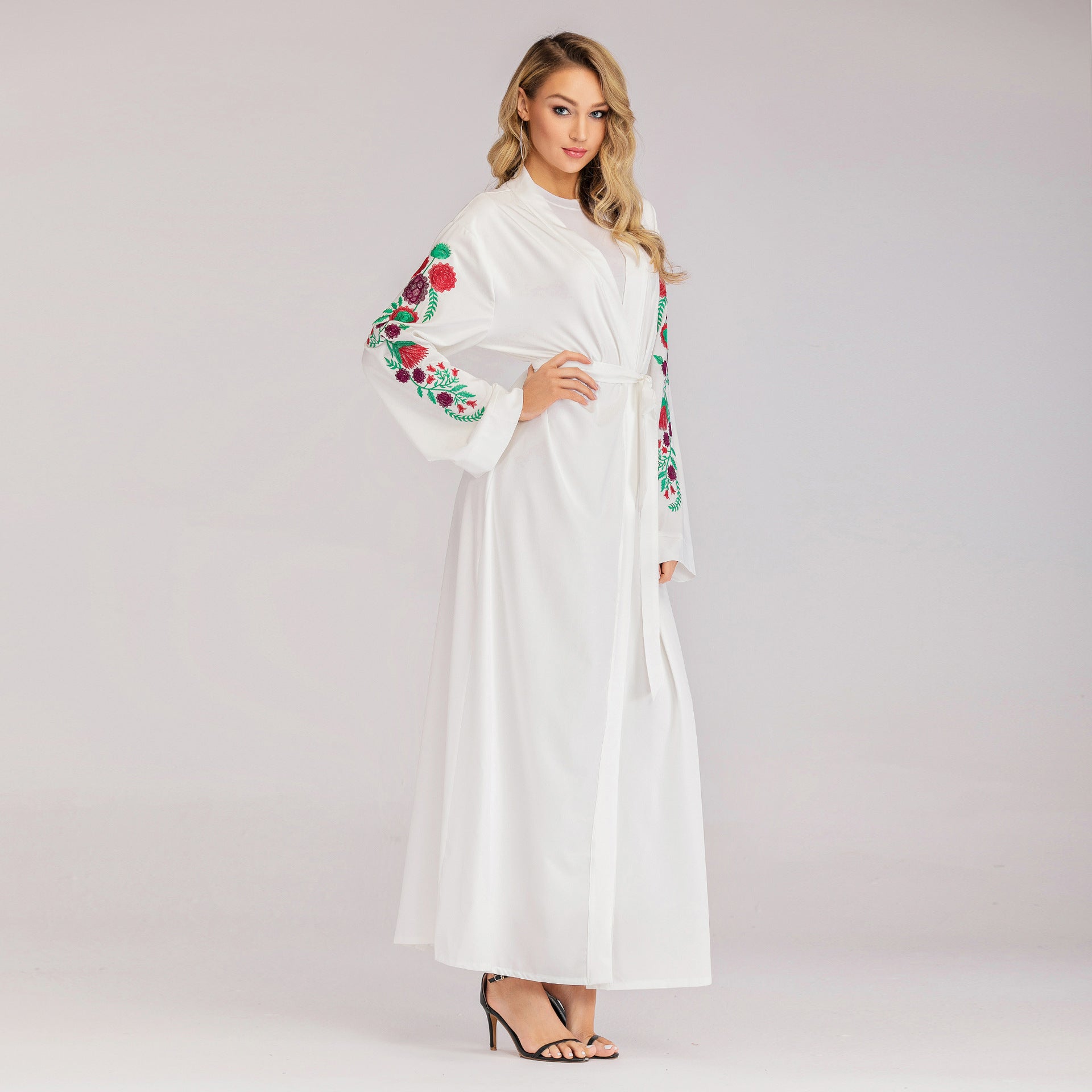 Luxury Embroidered Slim-Fit Cardigan – Premium Modest Elegance for Women