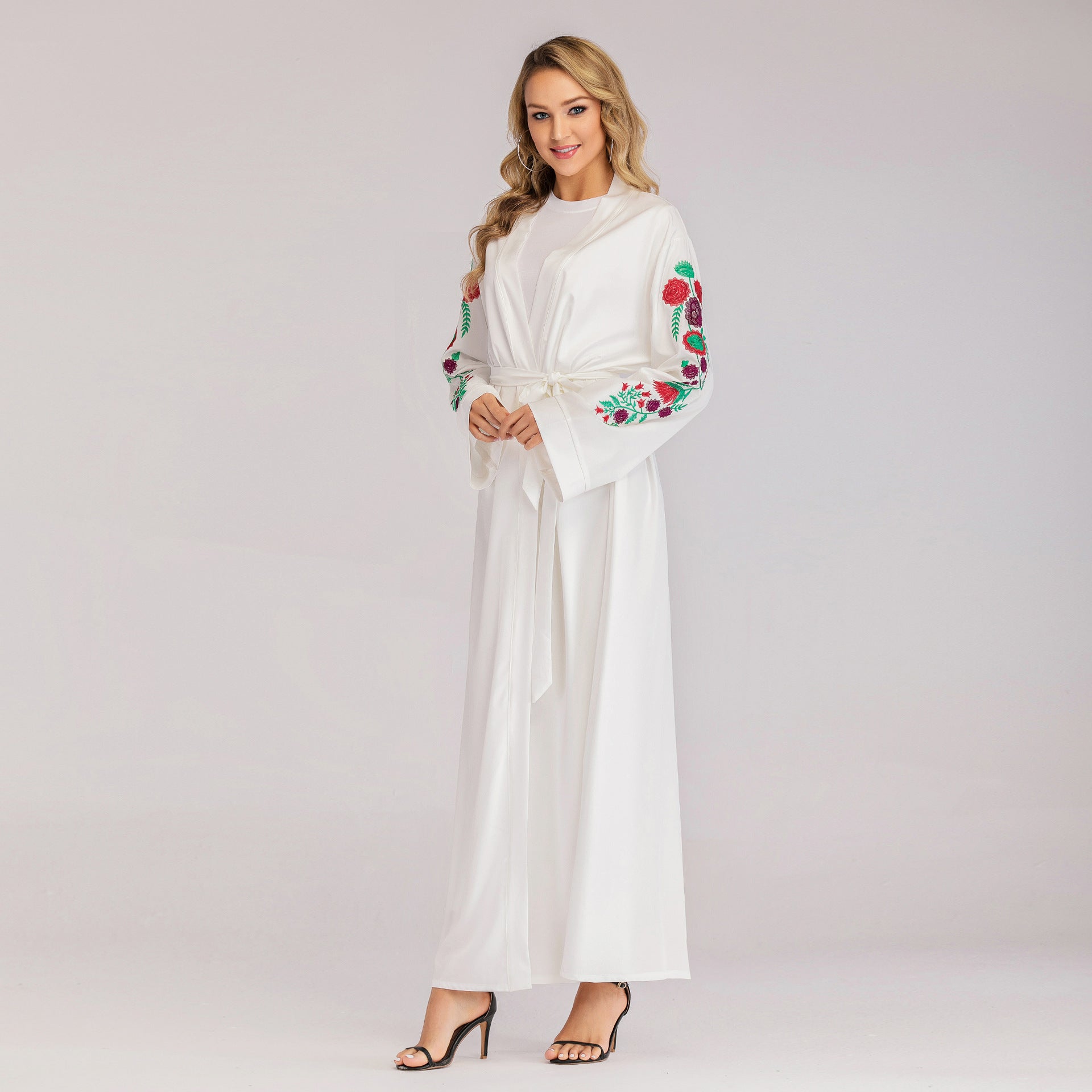 Luxury Embroidered Slim-Fit Cardigan – Premium Modest Elegance for Women