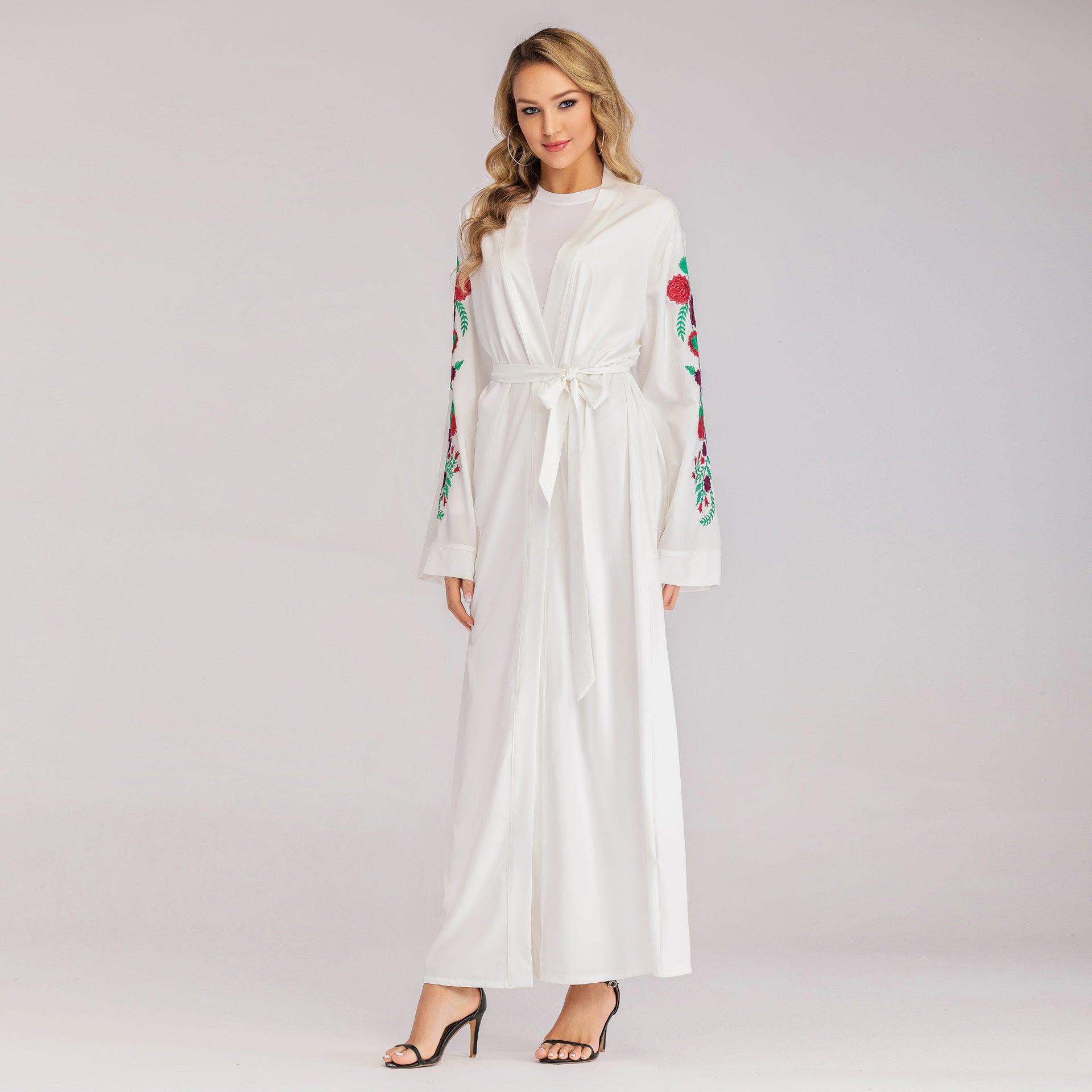 Luxury Embroidered Slim-Fit Cardigan – Premium Modest Elegance for Women