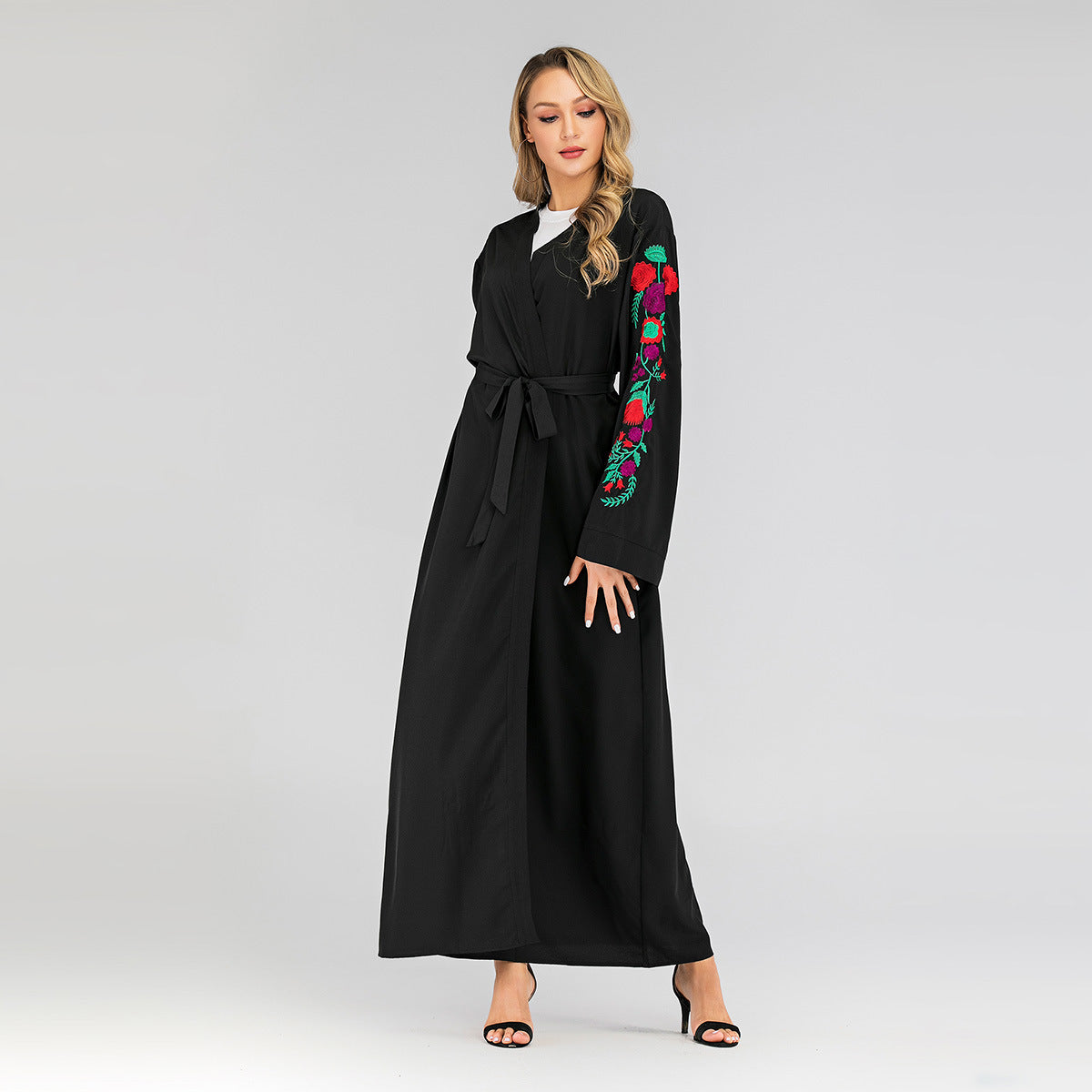 Luxury Embroidered Slim-Fit Cardigan – Premium Modest Elegance for Women