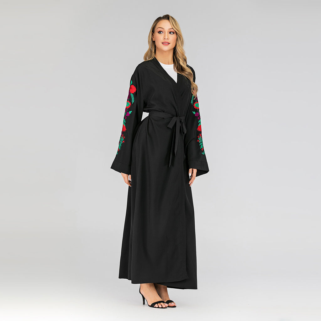 Luxury Embroidered Slim-Fit Cardigan – Premium Modest Elegance for Women
