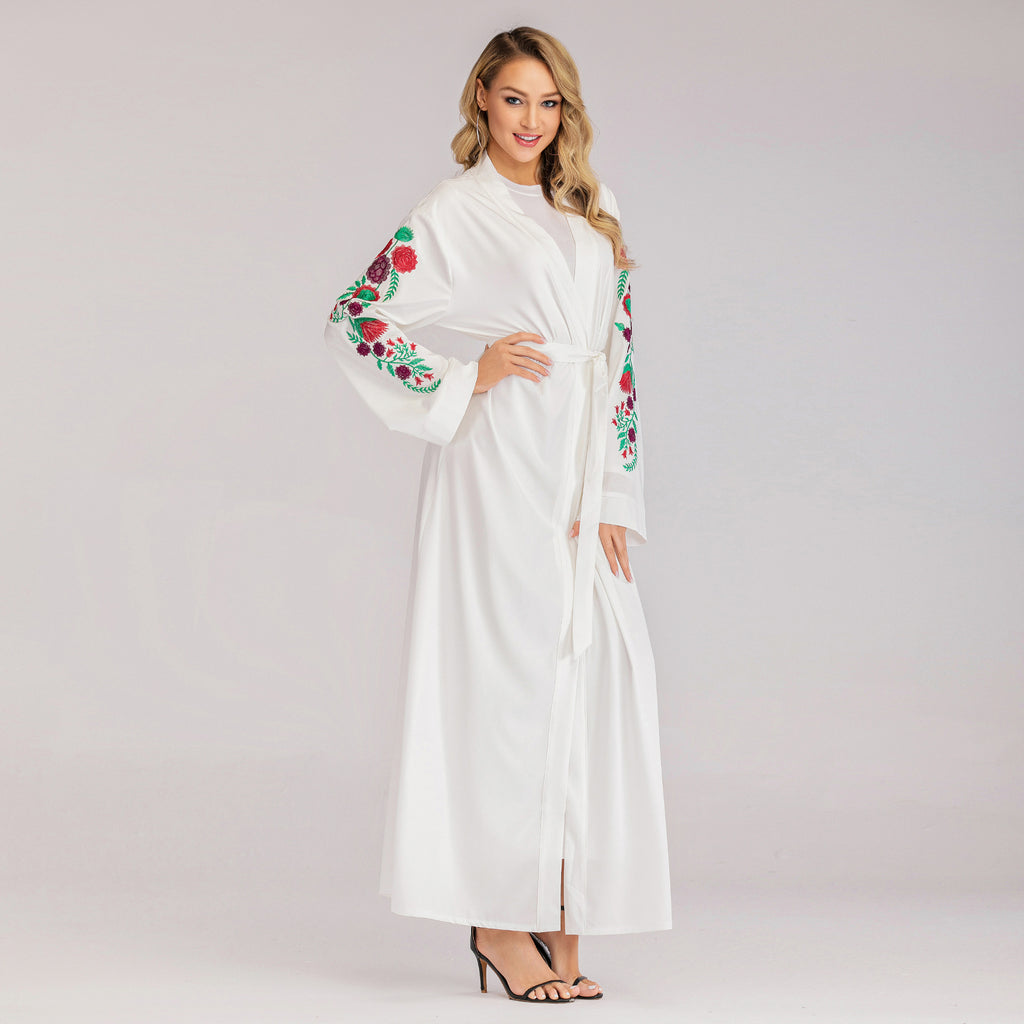 Luxury Embroidered Slim-Fit Cardigan – Premium Modest Elegance for Women