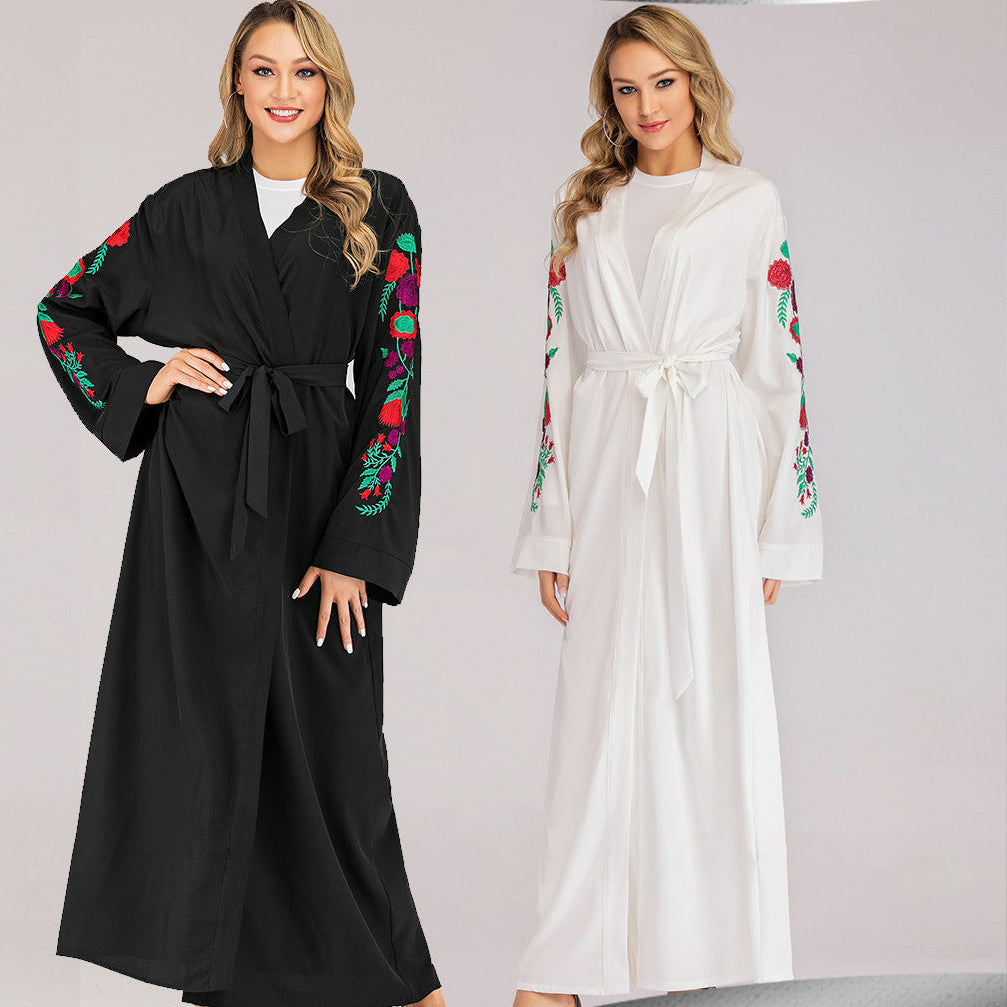 Luxury Embroidered Slim-Fit Cardigan – Premium Modest Elegance for Women