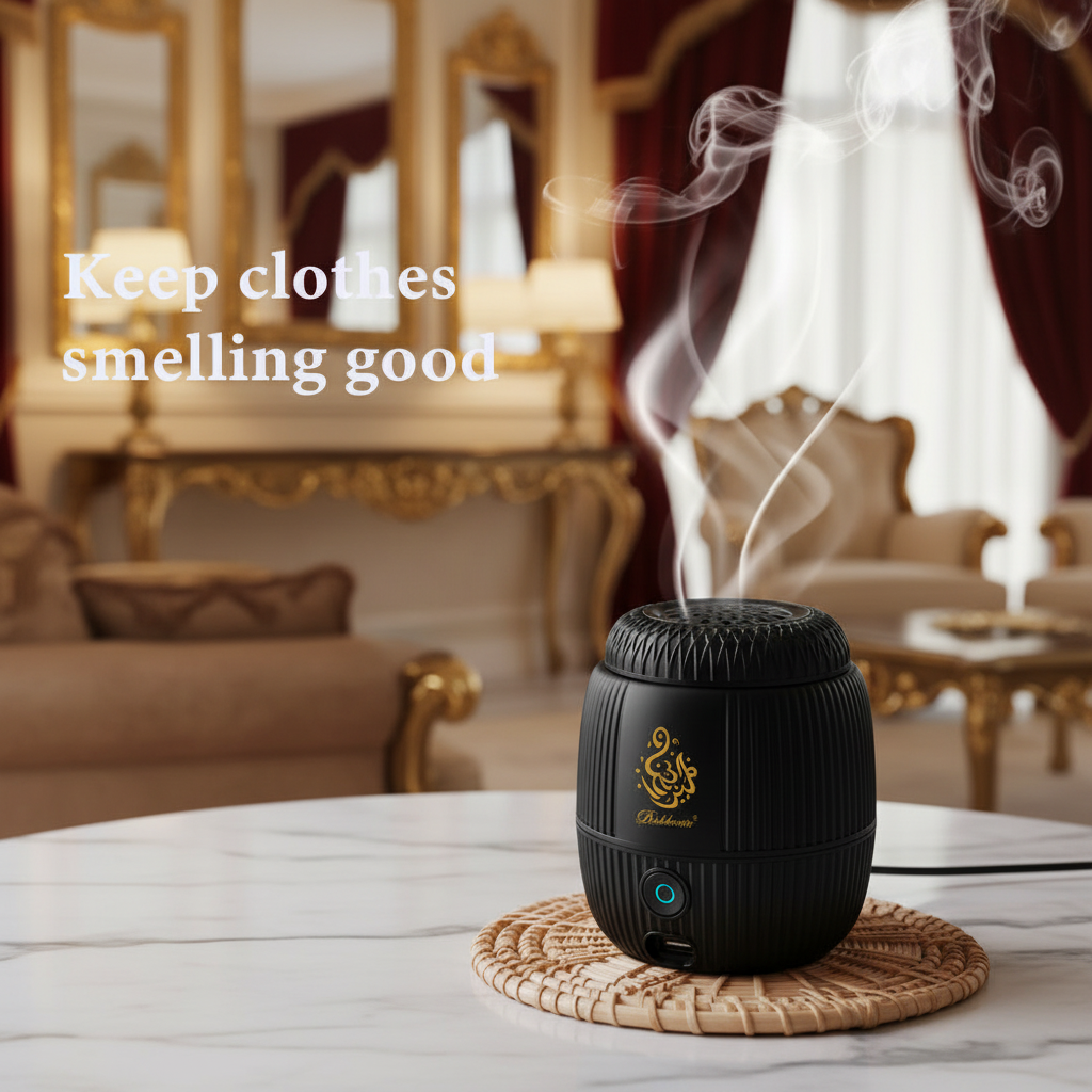 Bukhoor Portable Electric Incense Burner – Rechargeable, Bakhoor Diffuser