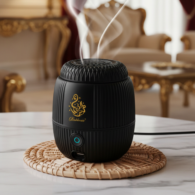Bukhoor Portable Electric Incense Burner – Rechargeable, Bakhoor Diffuser