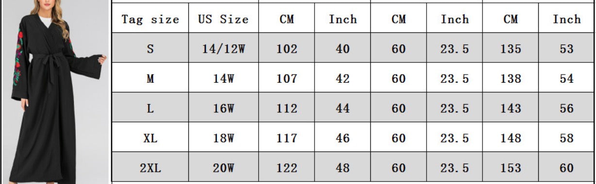 Luxury Embroidered Slim-Fit Cardigan – Premium Modest Elegance for Women