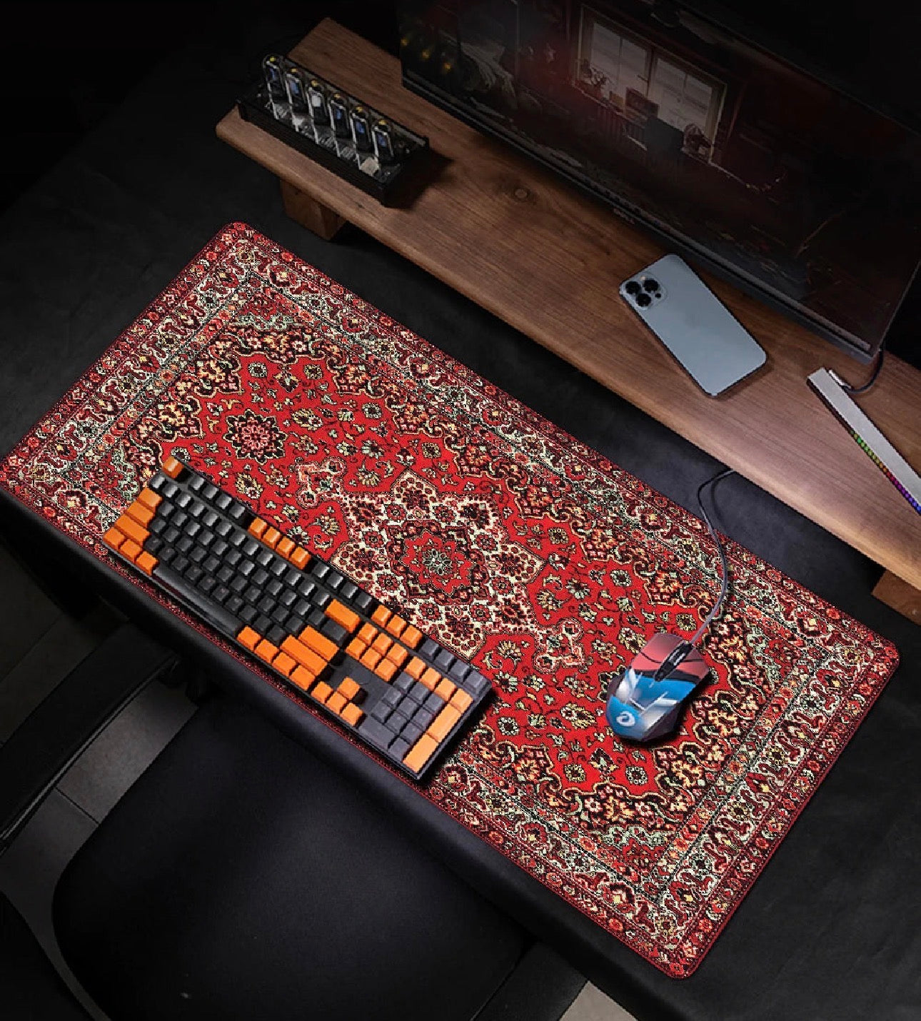 Persian Mouse Pad Office Carpet Gamer Rug Desk