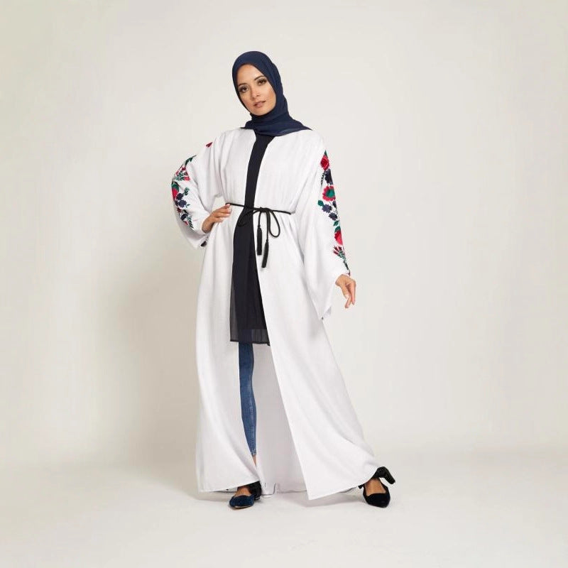 Luxury Embroidered Slim-Fit Cardigan – Premium Modest Elegance for Women