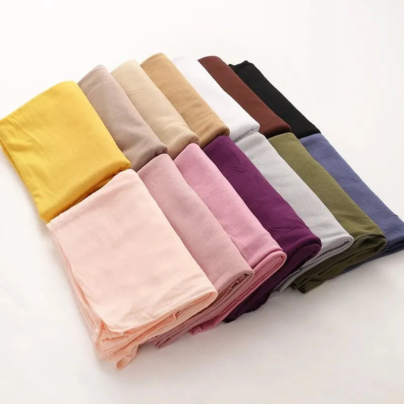 Cotton Hijab – Soft Plain Muslim shilah