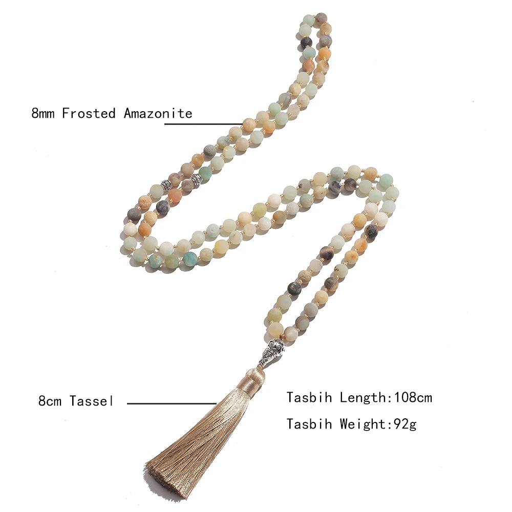 Premium Misbah 99 Beads – 8mm Amazonite Islamic Rosary