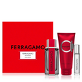 Ferragamo Red Leather 3 Piece Giftset