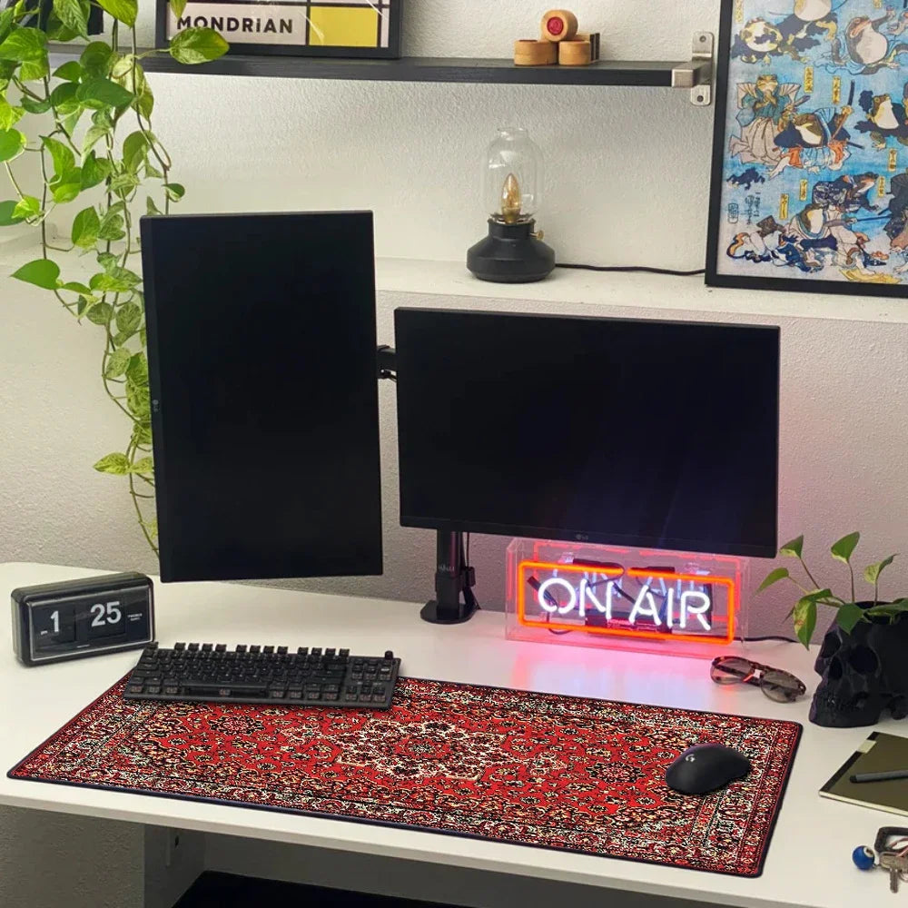 Persian Mouse Pad Office Carpet Gamer Rug Desk